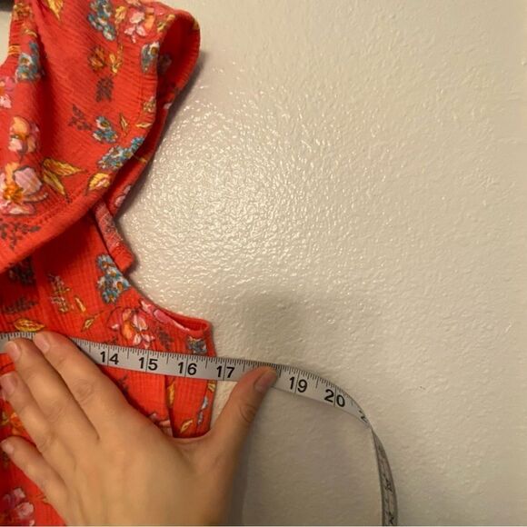 Wonder Nation Tropical floral ruffle off shoulder Jumpsuit Romper comfort 10-12 - Picture 9 of 9